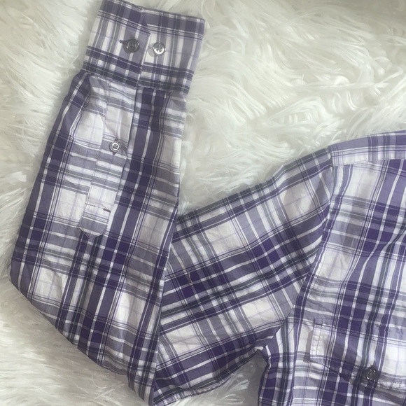‼️ Fitted Express Plaid Button Up - Picture 3 of 6
